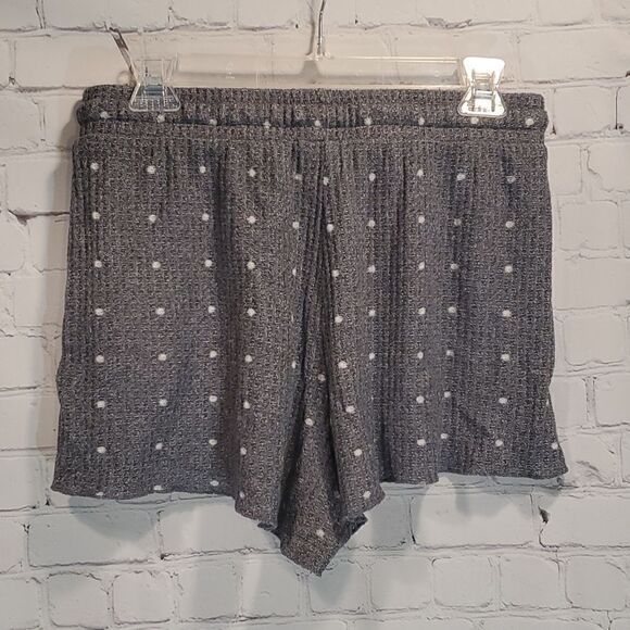 ALYA Francesca's waffle knit polka dot pajama shorts - Picture 3 of 5